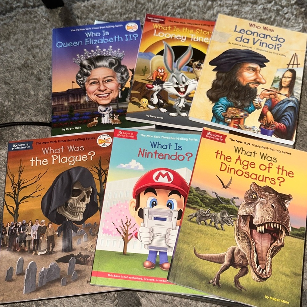Like new Lot of What is, what was and who was Books